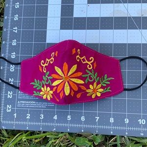 Mexican embroidery face mask